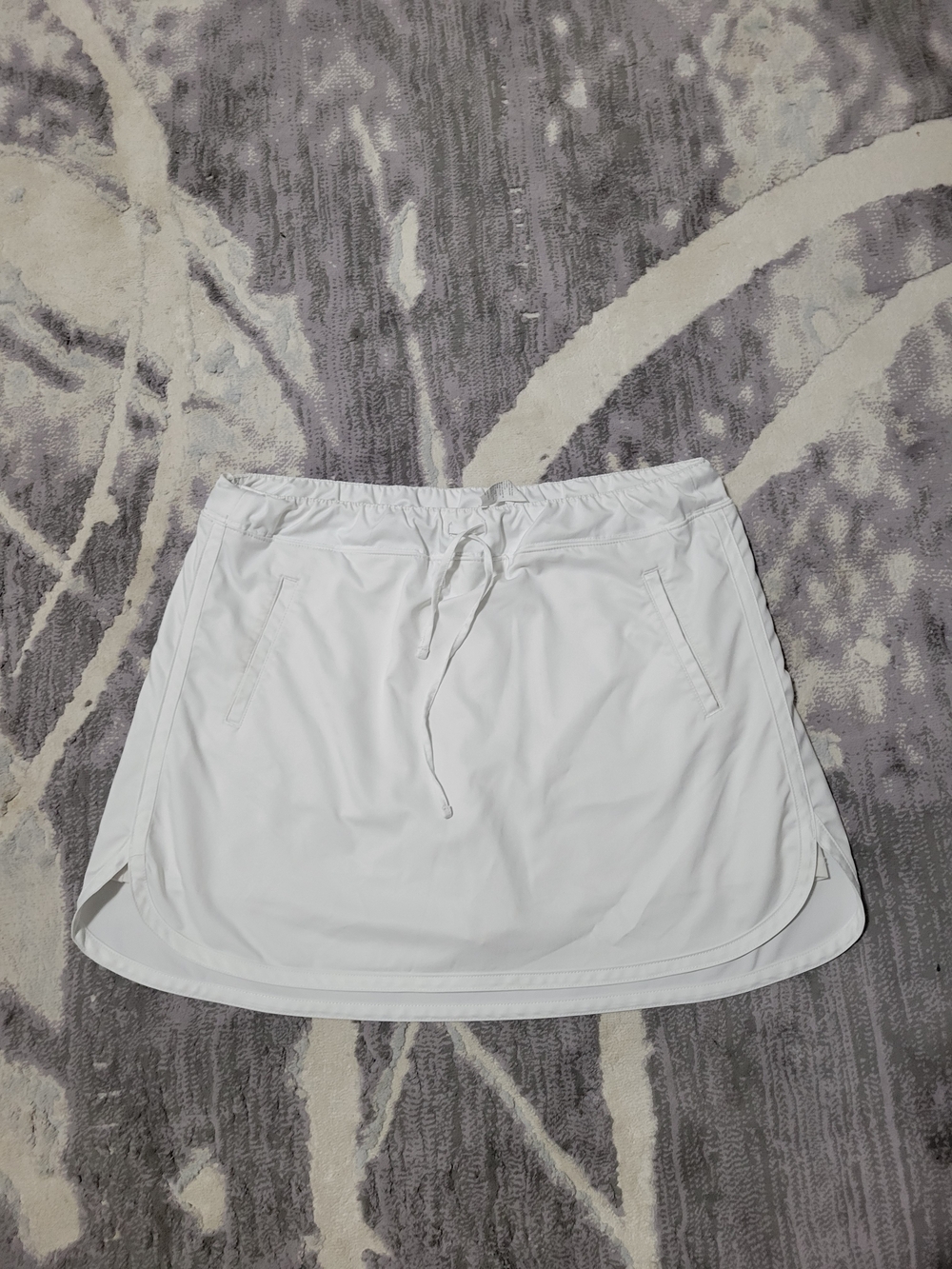 PGA Tour White Women's Active Skort with Drawstring Size L